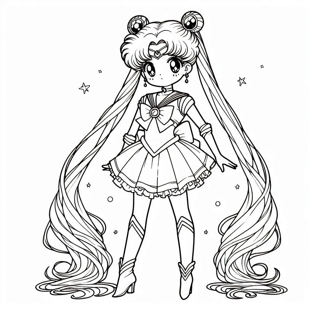 Sailor Moon Coloring Pages Sailor Moon Coloring Pages