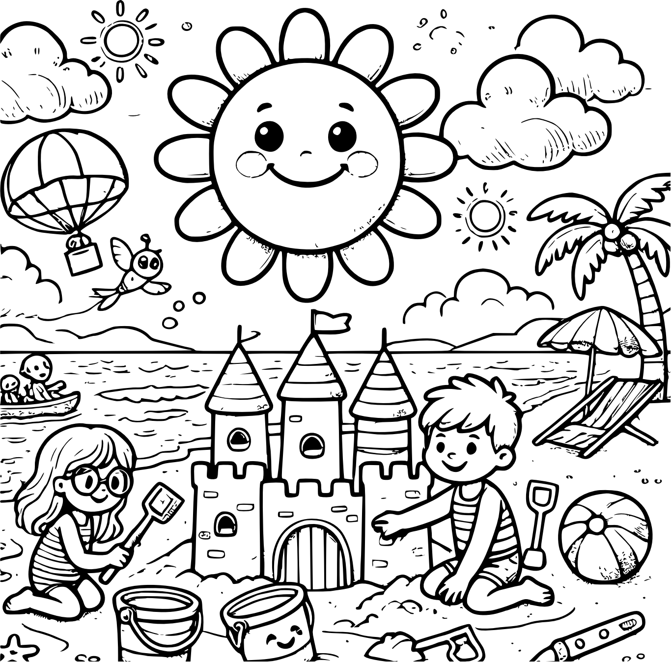 Summer Coloring Pages 00