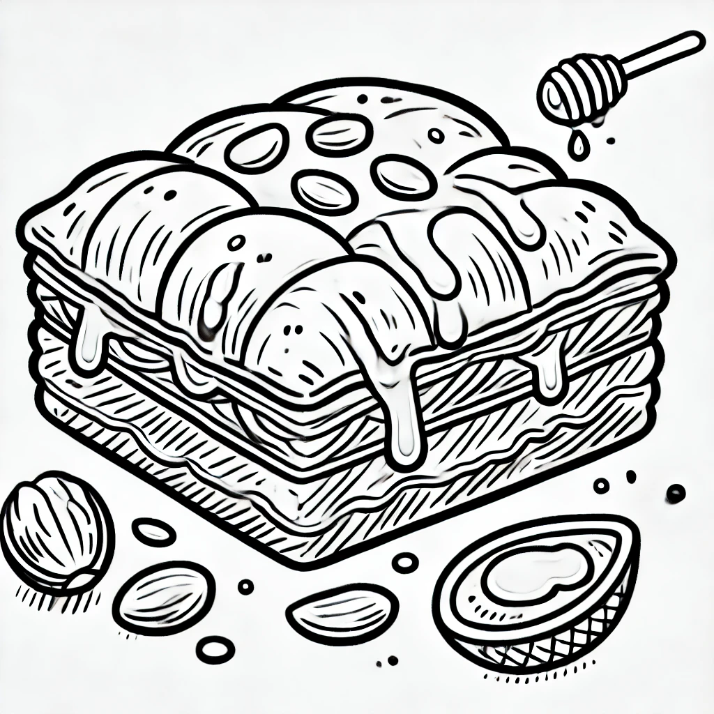 Baklava Coloring Pages Baklava Coloring Pages