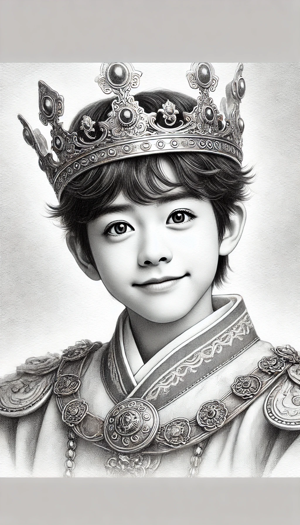 Cute Young Emepror Grayscale Coloring Pages Cute Young Emepror Grayscale Coloring Pages