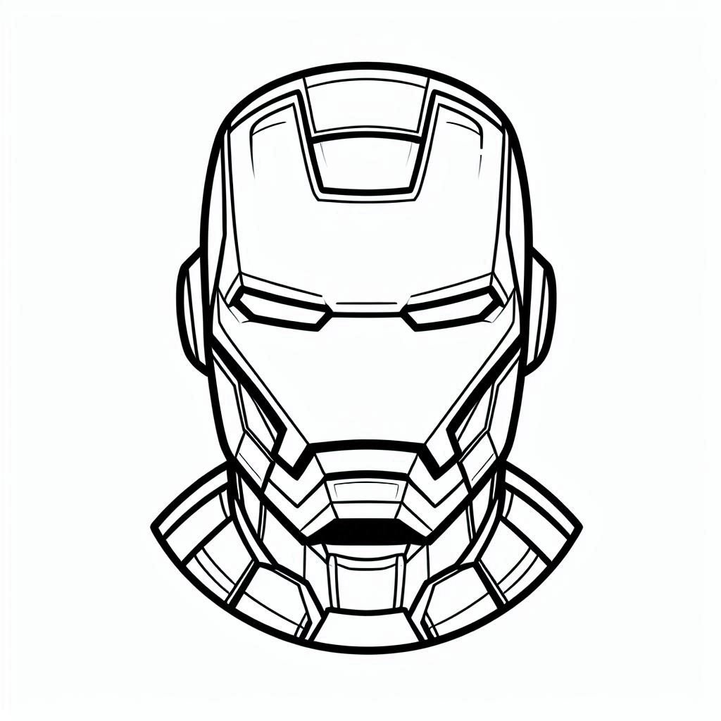 Iron Man Body Coloring Pages