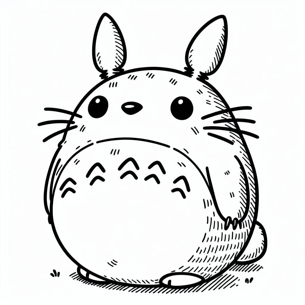 Totoro My Neighbor Totoro Coloring Pages Totoro My Neighbor Totoro Coloring Pages