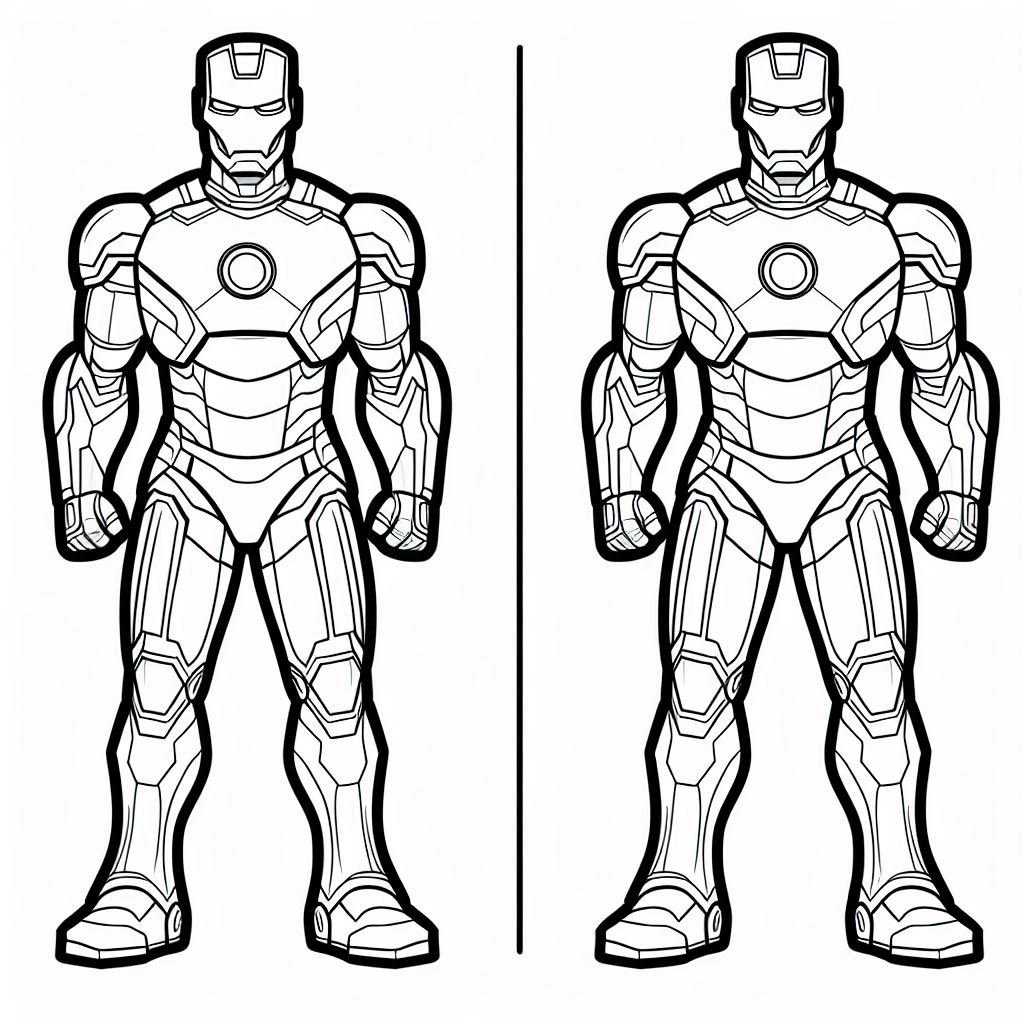 Twin Iron Man Coloring Pages